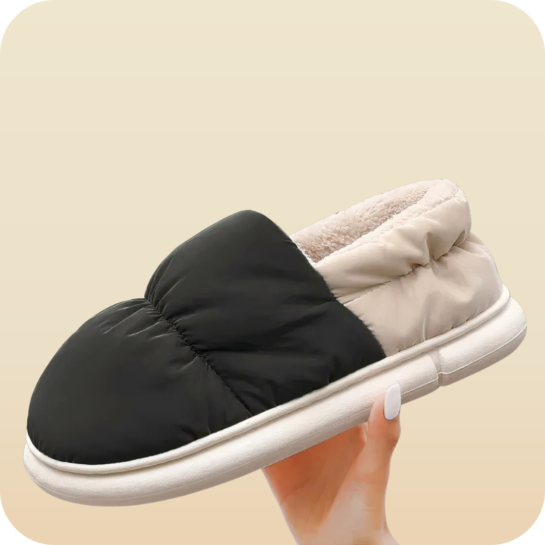 black slippers